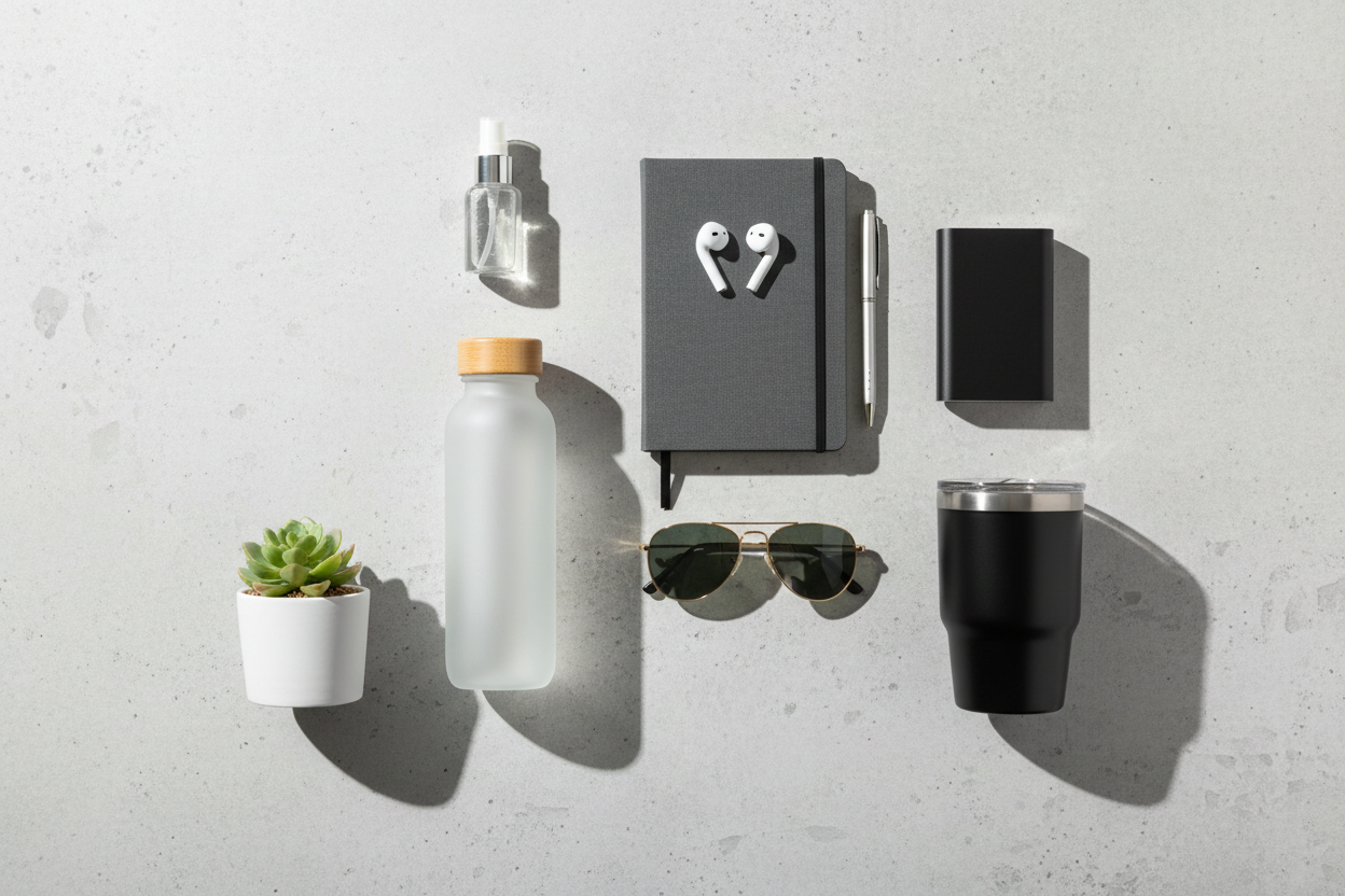 Créame otra imagen con productos útiles del día a día 